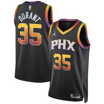 Mens Phoenix Suns #35 Kevin Durant Black 2022-23 Statement Edition Stitched Jersey Dzhi->phoenix suns->NBA Jersey